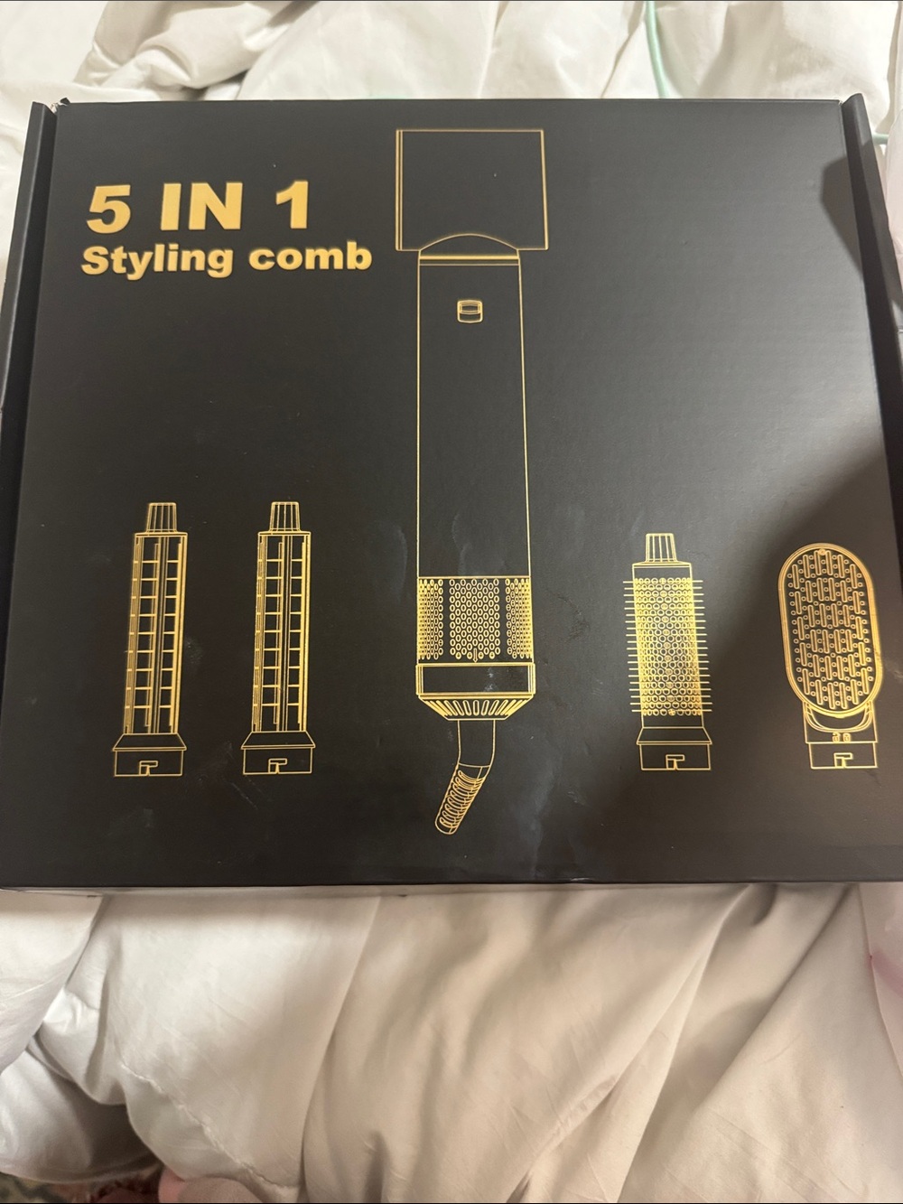 Hot Air Styler Set - White and Gold